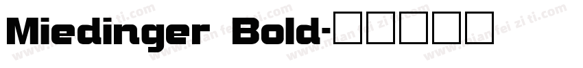 Miedinger Bold字体转换